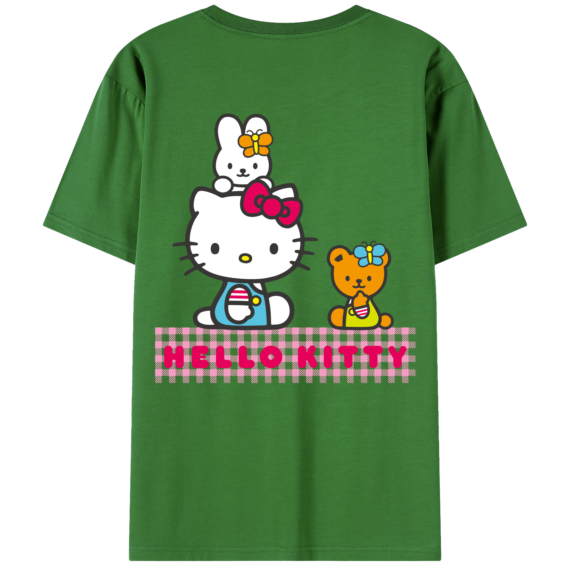 （画像用） Hello Kitty ハローキティ レディース半袖Tシャツ(バックプリント)